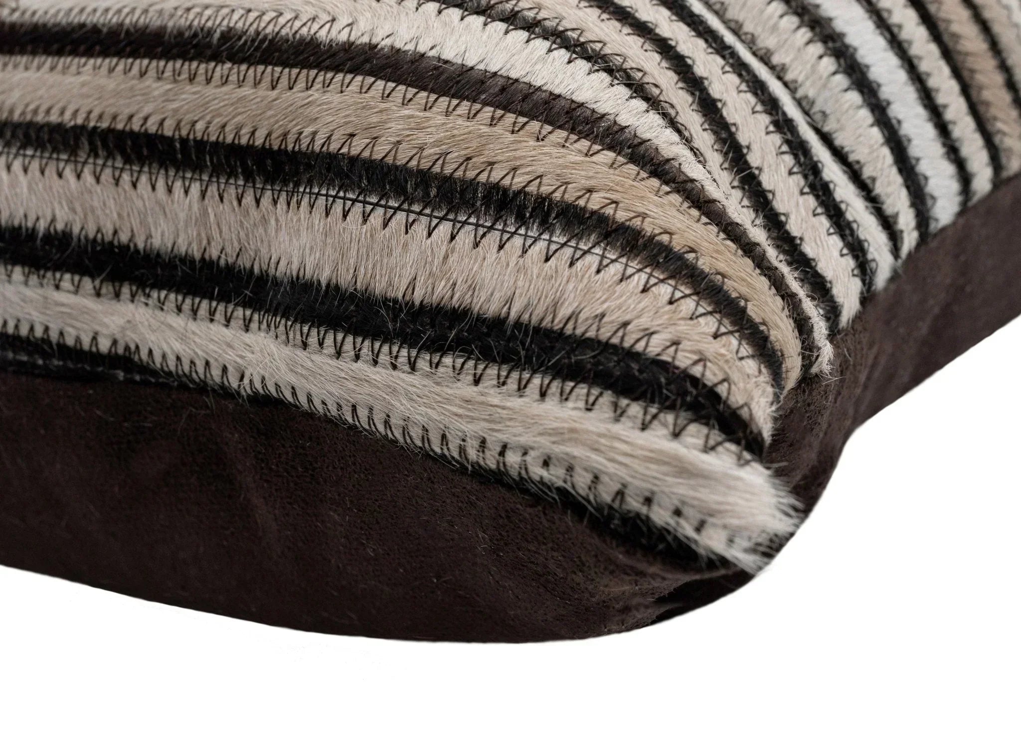 Canvello Genuine Cowhide Leather Decorative Throw Pillows - Handmade Patchwork Boho Accent Pillows For Sofa, Couch, Bed, Chair - Western Southwestern Farmhouse Pillow Covers With Feather Down Insert Included Canvello