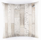 Canvello Genuine Cowhide Leather Decorative Throw Pillows - Handmade Patchwork Boho Accent Pillows For Sofa, Couch, Bed, Chair - Western Southwestern Farmhouse Pillow Covers With Feather Down Insert Included Canvello