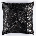 Canvello Genuine Cowhide Leather Decorative Throw Pillows - Handmade Patchwork Boho Accent Pillows For Sofa, Couch, Bed, Chair - Western Southwestern Farmhouse Pillow Covers With Feather Down Insert Included Canvello