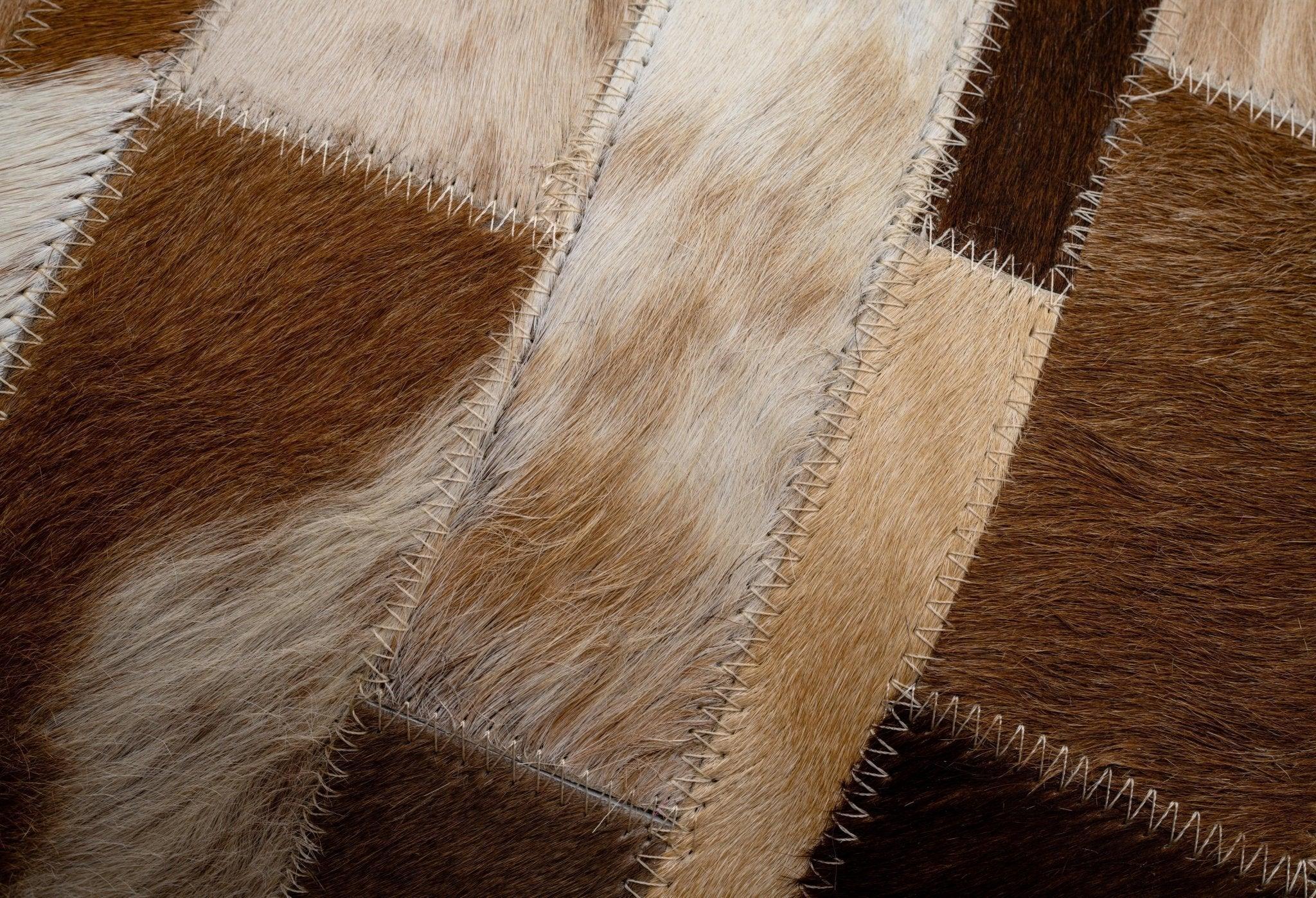 Canvello Genuine Cowhide Leather Decorative Throw Pillows - Handmade Patchwork Boho Accent Pillows For Sofa, Couch, Bed, Chair - Western Southwestern Farmhouse Pillow Covers With Feather Down Insert Included) Canvello