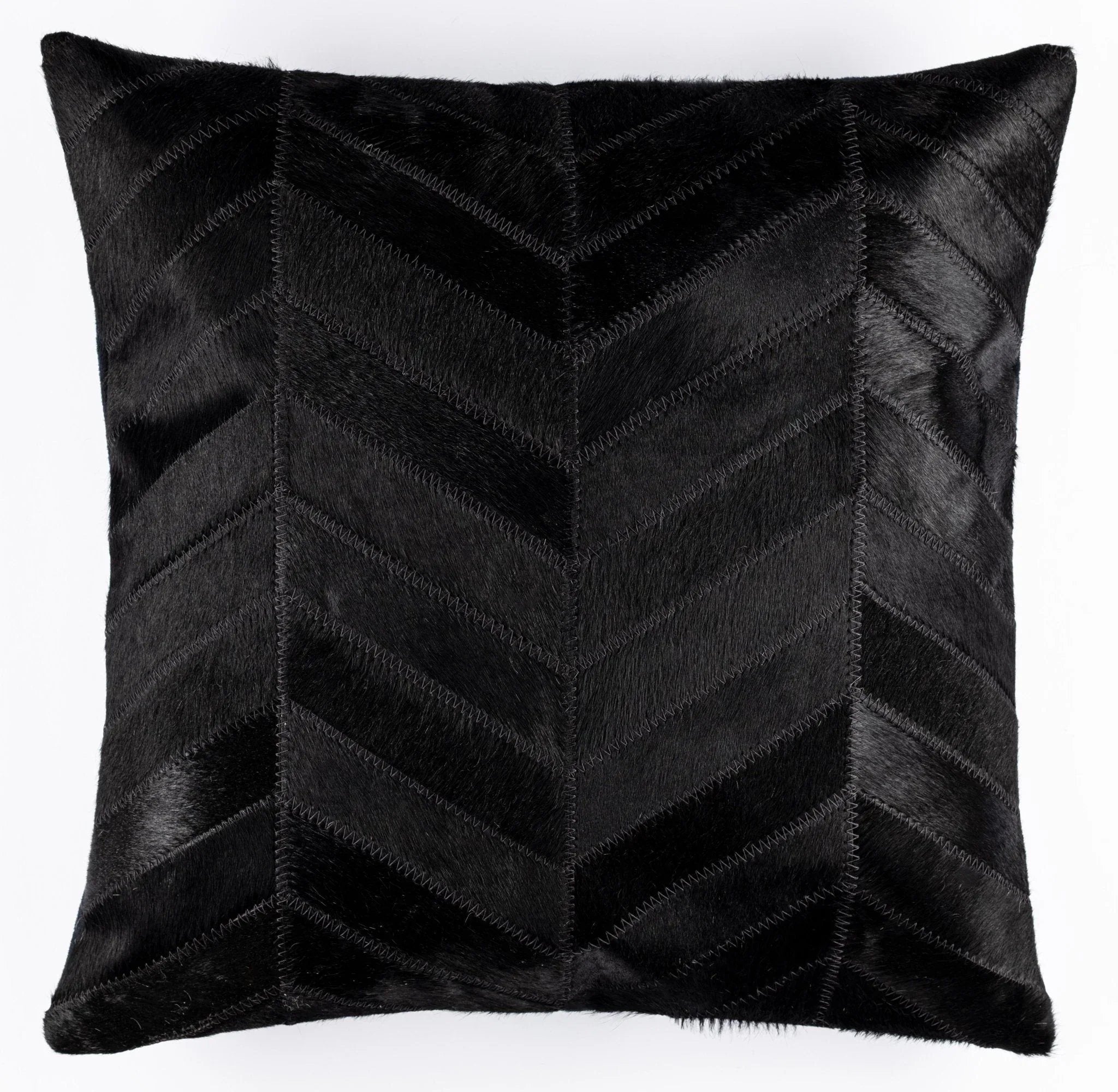 Canvello Genuine Cowhide Leather Decorative Throw Pillows - Handmade Patchwork Boho Accent Pillows For Sofa, Couch, Bed, Chair - Western Southwestern Farmhouse Pillow Covers With Feather Down Insert Included Canvello