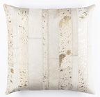 Canvello Genuine Cowhide Leather Decorative Throw Pillows - Handmade Patchwork Boho Accent Pillows For Sofa, Couch, Bed, Chair - Western Southwestern Farmhouse Pillow Covers With Feather Down Insert Included Canvello