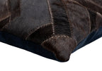 Canvello Genuine Cowhide Leather Decorative Throw Pillows - Handmade Patchwork Boho Accent Pillows For Sofa, Couch, Bed, Chair - Western Southwestern Farmhouse Pillow Covers With Feather Down Insert Included) Canvello