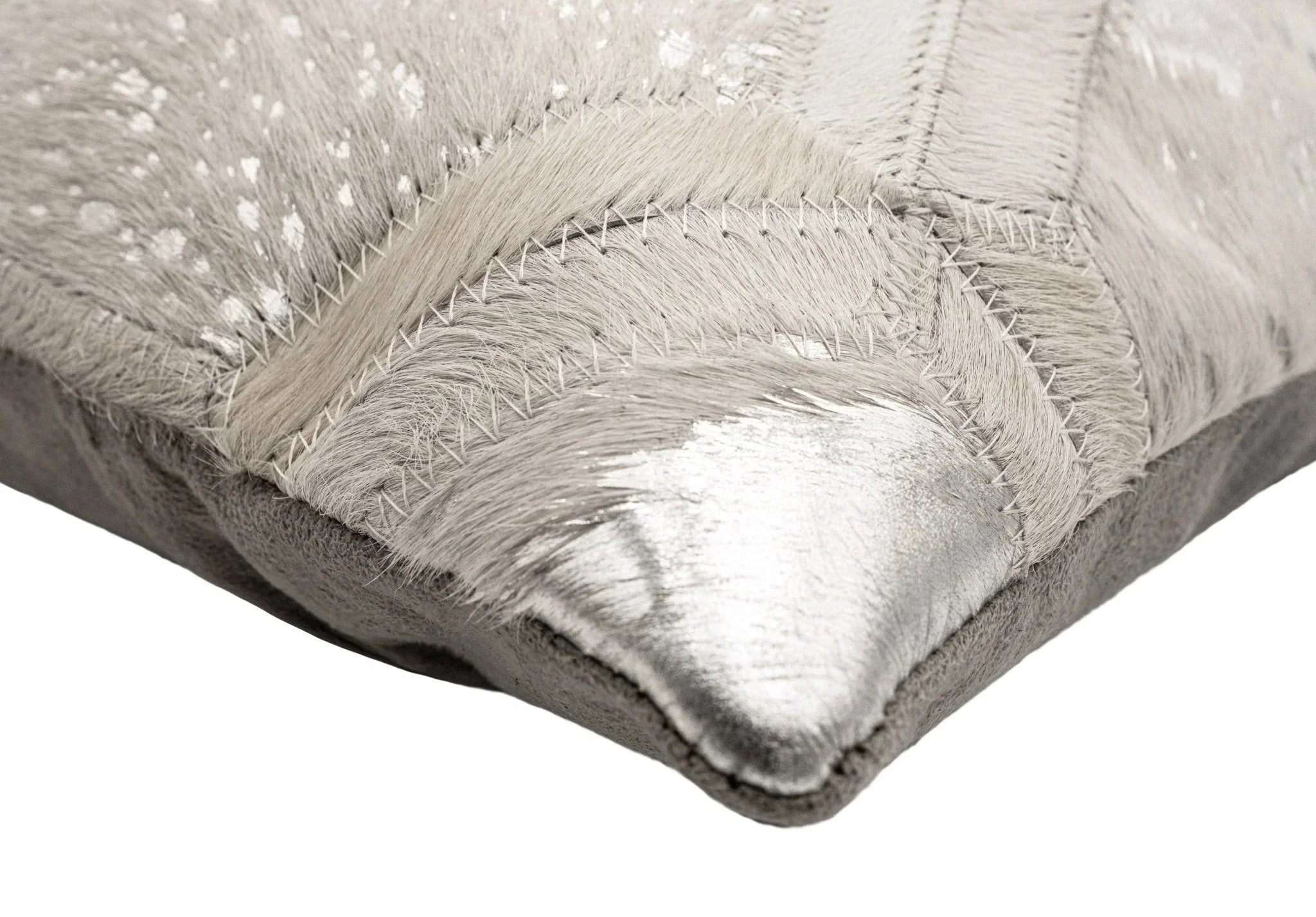 Canvello Genuine Cowhide Leather Decorative Throw Pillows - Handmade Patchwork Boho Accent Pillows For Sofa, Couch, Bed, Chair - Western Southwestern Farmhouse Pillow Covers With Feather Down Insert Included Canvello