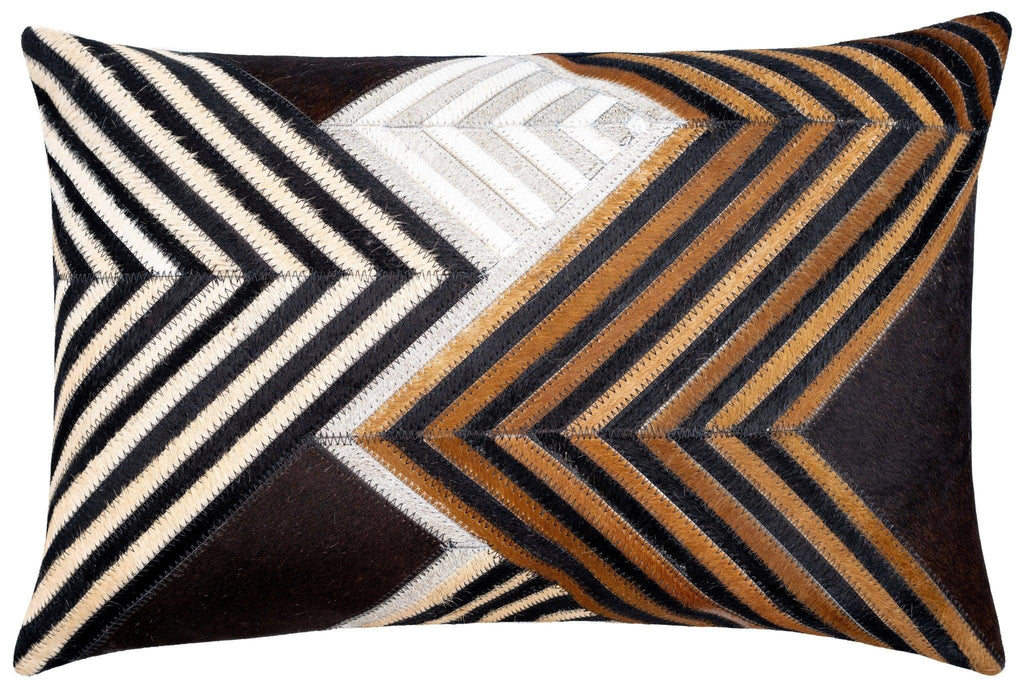 Canvello Genuine Cowhide Leather Decorative Throw Pillows - Handmade Patchwork Boho Accent Pillows For Sofa, Couch, Bed, Chair - Western Southwestern Farmhouse Pillow Covers With Feather Down Insert Included) Canvello