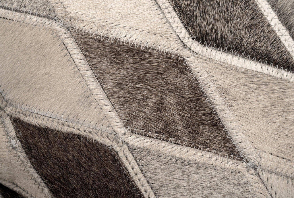 Canvello Genuine Cowhide Leather Decorative Throw Pillows - Handmade Patchwork Boho Accent Pillows For Sofa, Couch, Bed, Chair - Western Southwestern Farmhouse Pillow Covers With Feather Down Insert Included Canvello