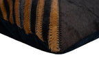 Canvello Genuine Cowhide Leather Decorative Throw Pillows - Handmade Patchwork Boho Accent Pillows For Sofa, Couch, Bed, Chair - Western Southwestern Farmhouse Pillow Covers With Feather Down Insert Included) Canvello