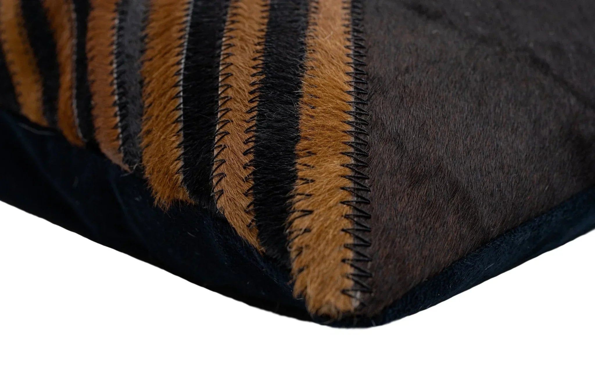 Canvello Genuine Cowhide Leather Decorative Throw Pillows - Handmade Patchwork Boho Accent Pillows For Sofa, Couch, Bed, Chair - Western Southwestern Farmhouse Pillow Covers With Feather Down Insert Included) Canvello