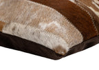 Canvello Genuine Cowhide Leather Decorative Throw Pillows - Handmade Patchwork Boho Accent Pillows For Sofa, Couch, Bed, Chair - Western Southwestern Farmhouse Pillow Covers With Feather Down Insert Included) Canvello