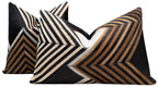Canvello Genuine Cowhide Leather Decorative Throw Pillows - Handmade Patchwork Boho Accent Pillows For Sofa, Couch, Bed, Chair - Western Southwestern Farmhouse Pillow Covers With Feather Down Insert Included) Canvello