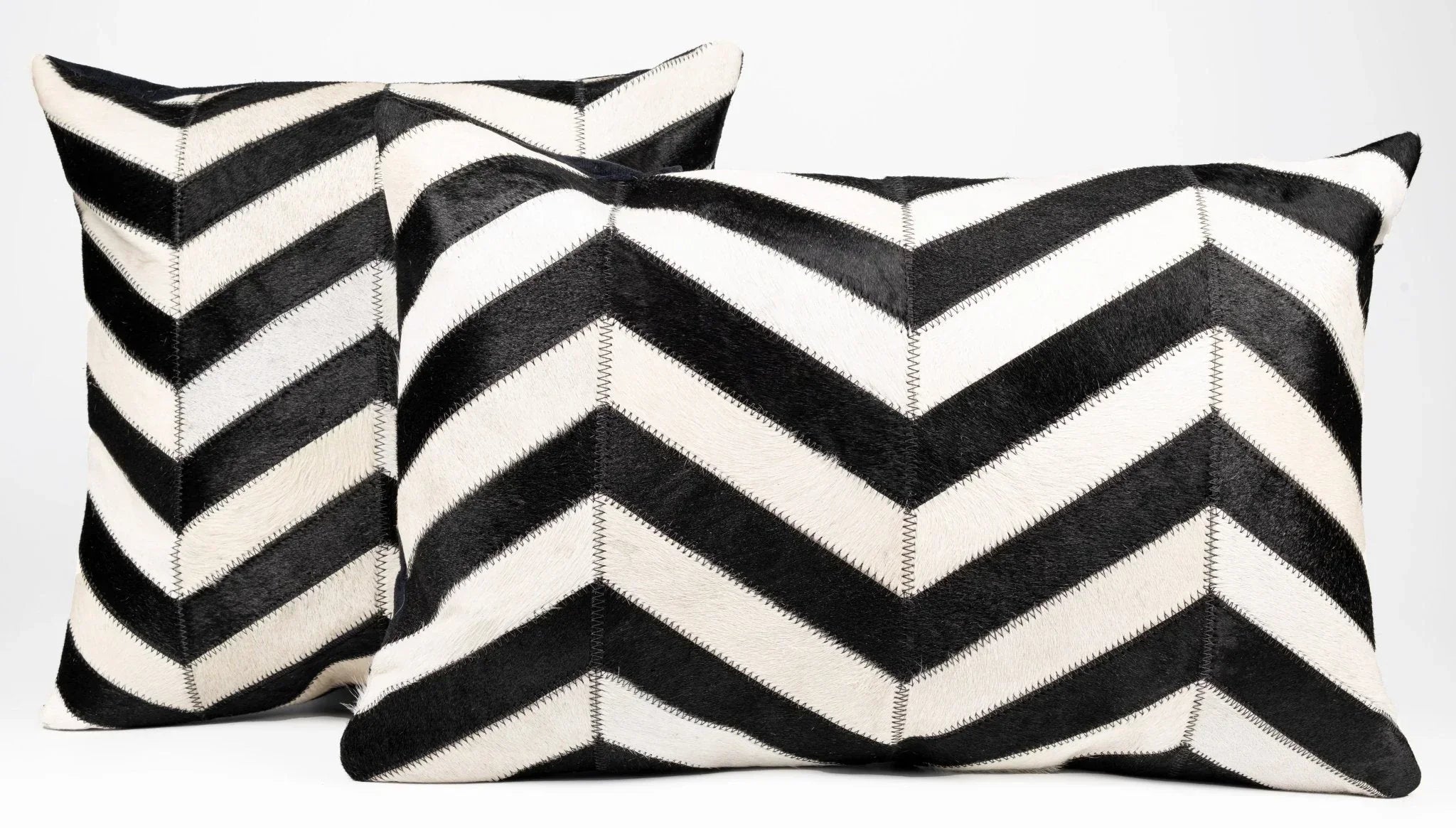 Canvello Genuine Cowhide Leather Decorative Throw Pillows - Handmade Patchwork Boho Accent Pillows for... - House Of Avana