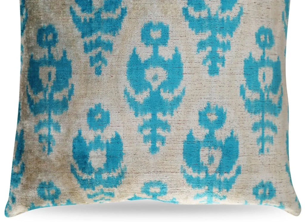 Canvello Geometric Blue Pillows With Luxury Decorative Cover - 16x16 in Canvello