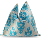Canvello Geometric Blue Pillows With Luxury Decorative Cover - 16x16 in Canvello