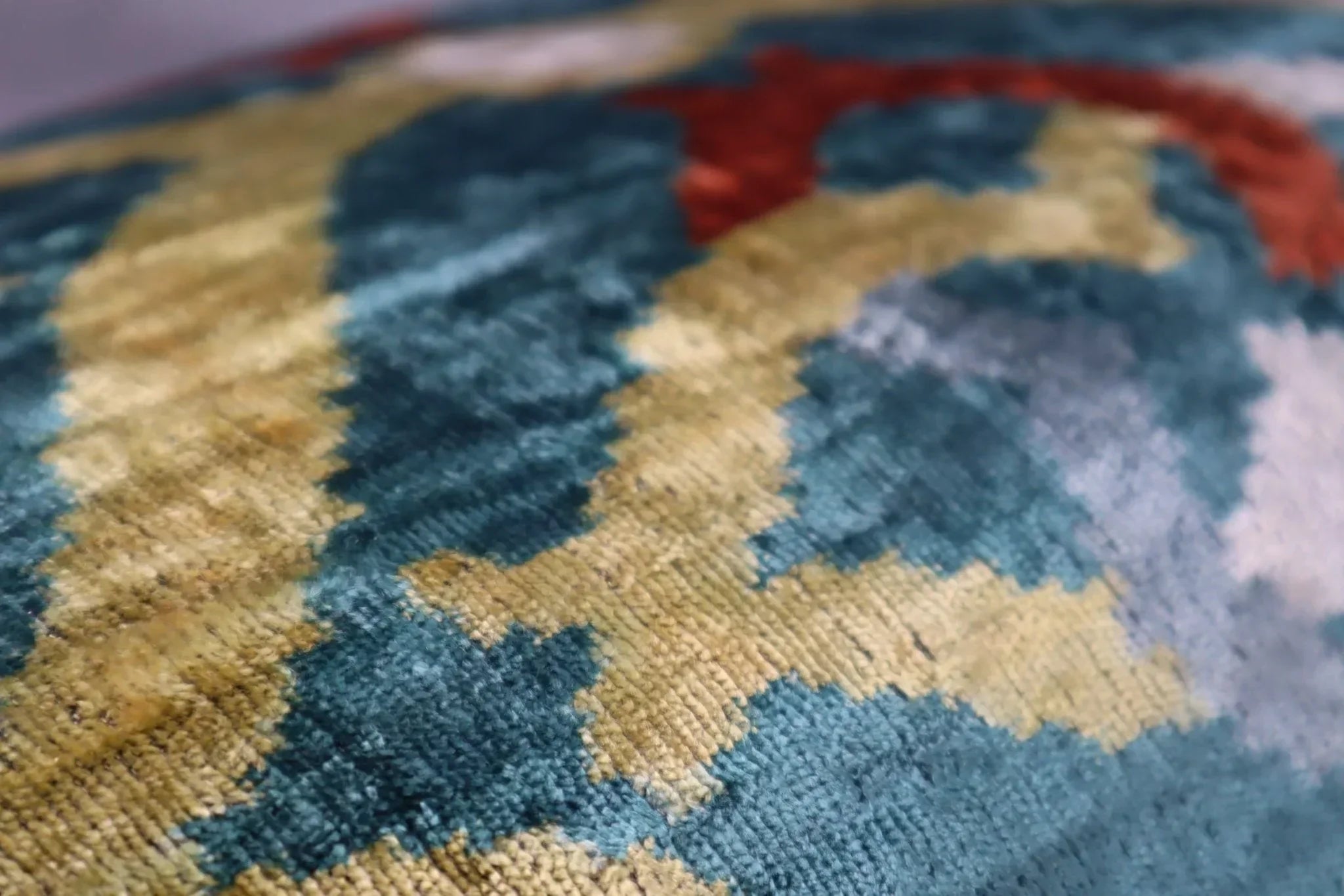 Canvello Green Gold Handmade 16x24 Silk Velvet Pillow, Organic Veg Dyed, Down/Feather Filled Canvello