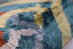 Canvello Green Gold Handmade 16x24 Silk Velvet Pillow, Organic Veg Dyed, Down/Feather Filled Canvello