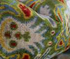 Canvello Green Handmade 16x24 Silk Velvet Pillow, Organic Veg Dyed, Down/Feather Filled Canvello