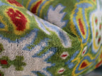 Canvello Green Handmade 16x24 Silk Velvet Pillow, Organic Veg Dyed, Down/Feather Filled Canvello