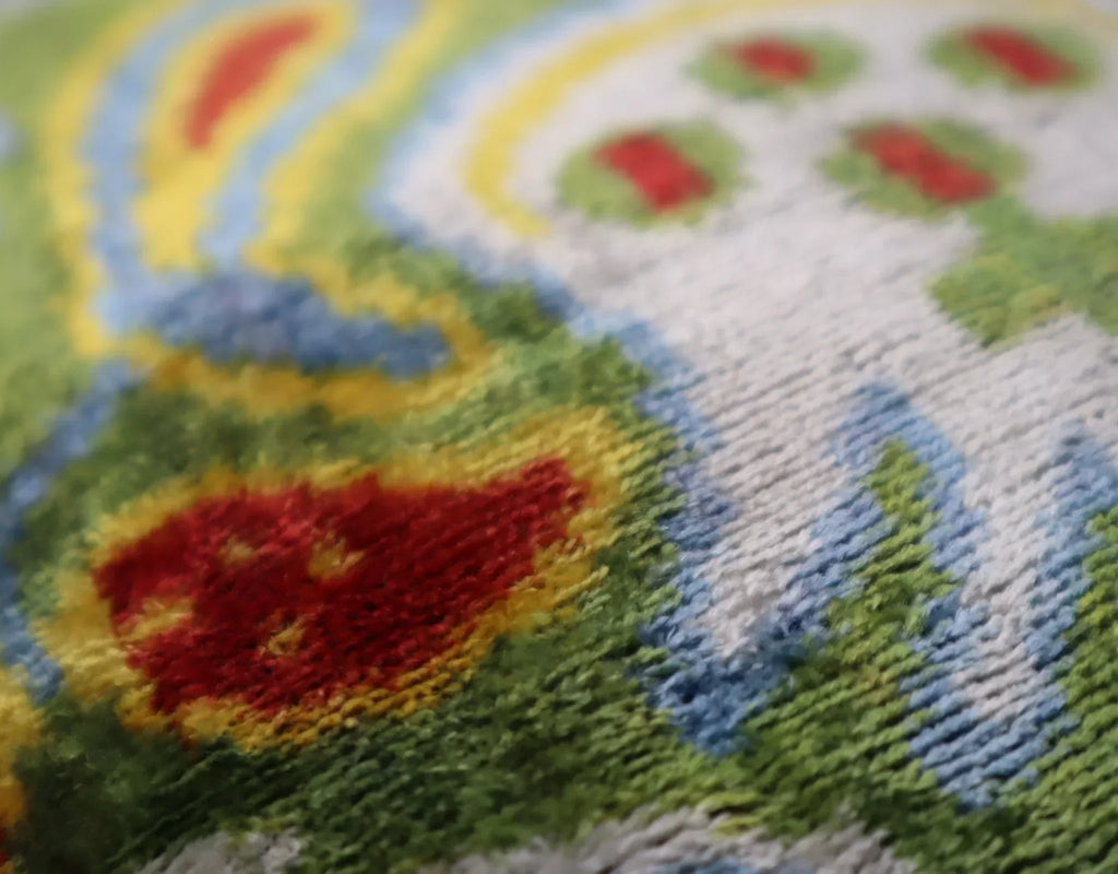 Canvello Green Handmade 16x24 Silk Velvet Pillow, Organic Veg Dyed, Down/Feather Filled Canvello