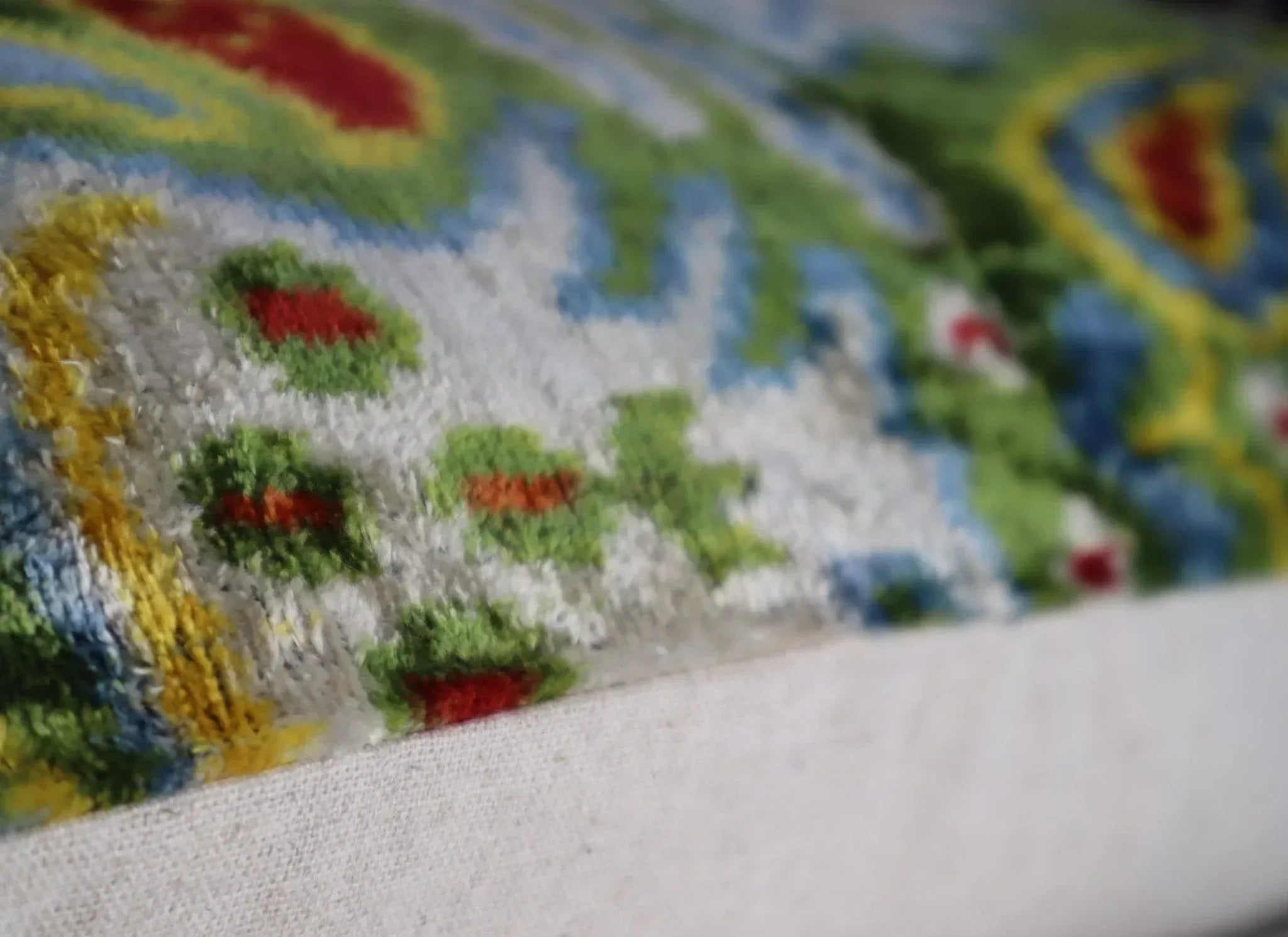 Canvello Green Handmade 16x24 Silk Velvet Pillow, Organic Veg Dyed, Down/Feather Filled Canvello