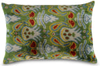 Canvello Green Handmade 16x24 Silk Velvet Pillow, Organic Veg Dyed, Down/Feather Filled Canvello