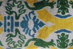 Canvello Green Yellow Blue Handmade 16x24 Silk Velvet Pillow, Organic Veg Dyed, Down/feather Filled,... - House Of Avana