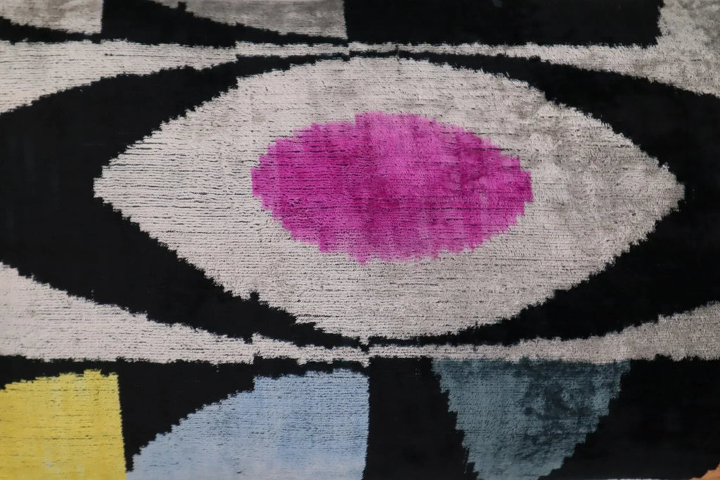 Canvello Handmade Abstract Design Velvet Throw Pillow - 16" X 24" Canvello