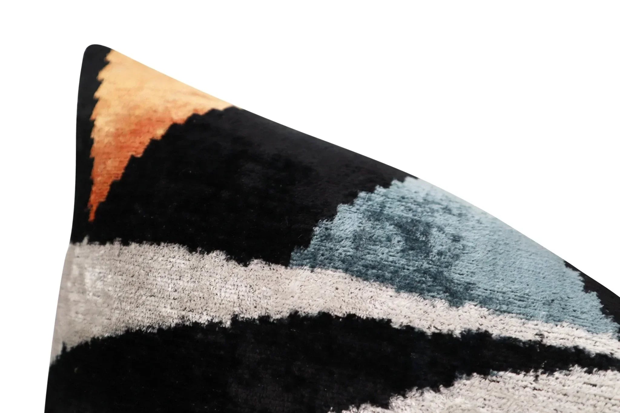 Canvello Handmade Abstract Design Velvet Throw Pillow - 16" X 24" Canvello