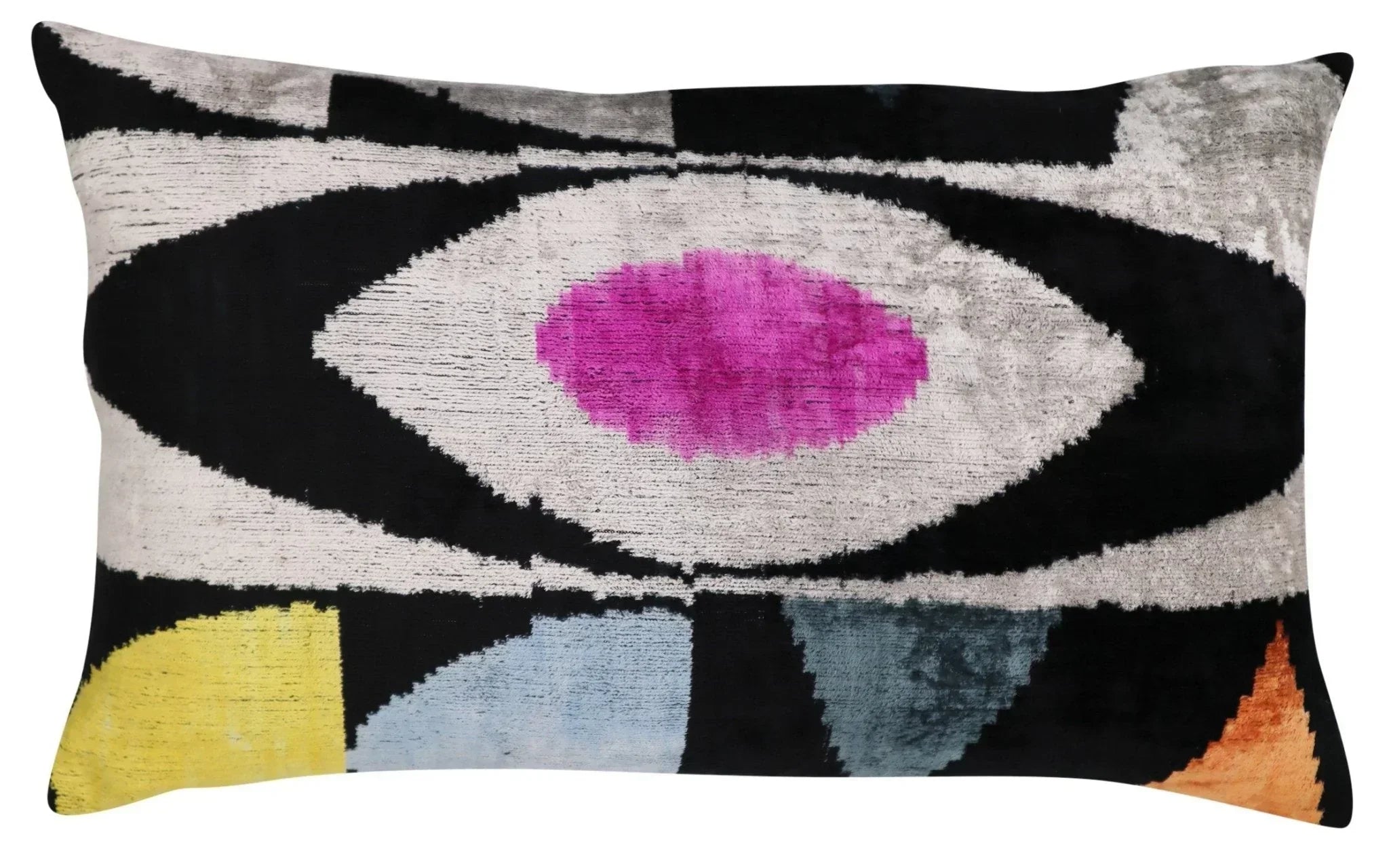 Canvello Handmade Abstract Design Velvet Throw Pillow - 16" X 24" Canvello