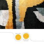 Canvello Handmade Black And Gold Throw Pillows | 18x18 Canvello