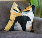 Canvello Handmade Black And Gold Throw Pillows | 18x18 Canvello