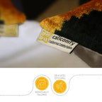 Canvello Handmade Black And Yellow Pillows - 18x18 | Set of 2 | Canvello