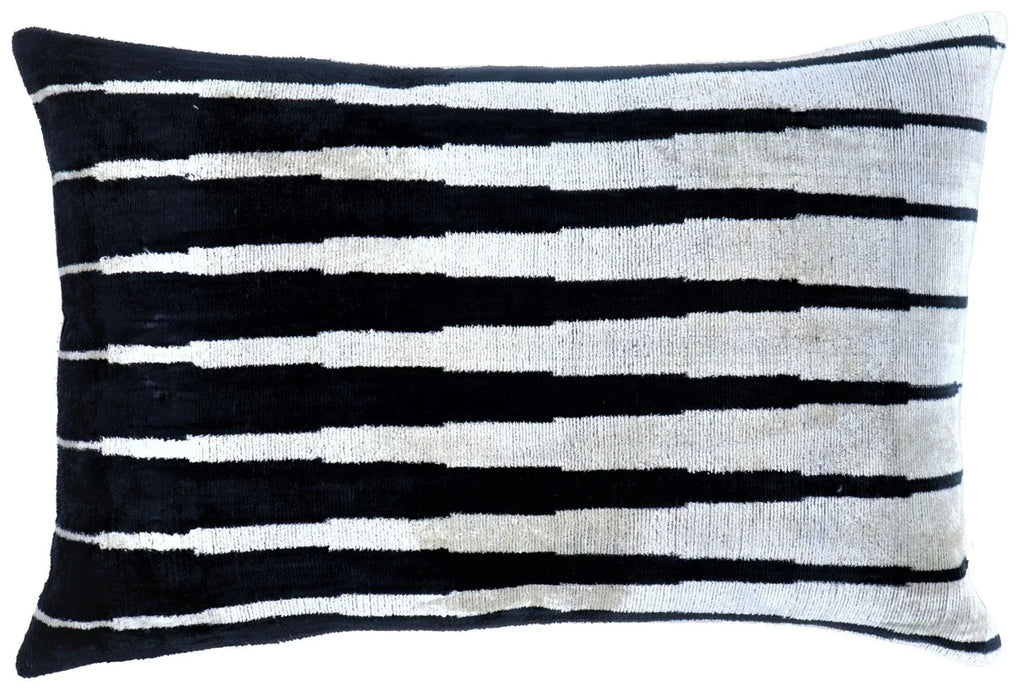 Canvello Handmade Black White Decorative Pillow and Insert | 16x24 in Canvello