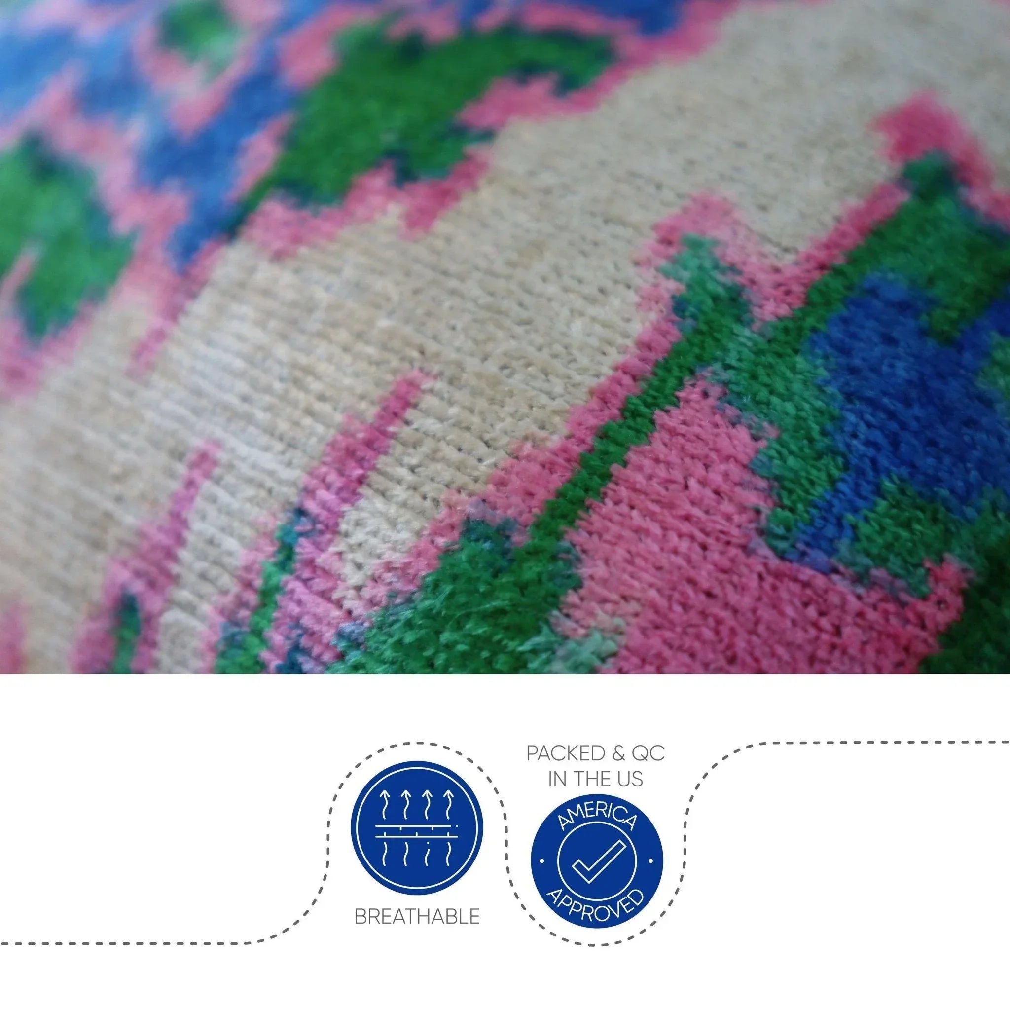 Canvello Handmade Blue And Green Pillow - 18x18 |Pack of 2| Canvello
