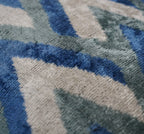 Canvello Handmade Blue Gray Silver Chevron Throw Pillows - 24x16 Canvello