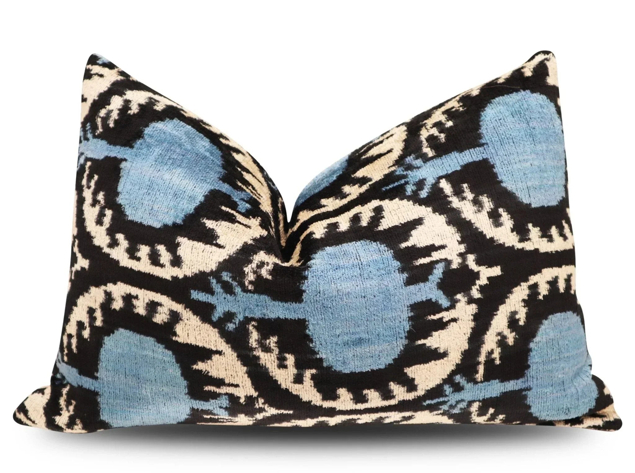 Canvello Handmade Blue Pomegranate Throw Pillows - 16x24 in Canvello