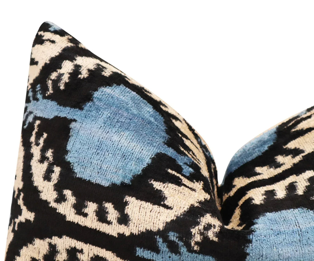 Canvello Handmade Blue Pomegranate Throw Pillows - 16x24 in Canvello