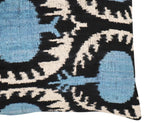 Canvello Handmade Blue Pomegranate Throw Pillows - 16x24 in Canvello