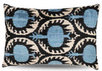 Canvello Handmade Blue Pomegranate Throw Pillows - 16x24 in Canvello