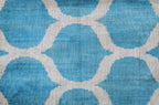 Canvello Handmade Blue Velvet Lumbar Pillow For Sofa - 16x24 in Canvello