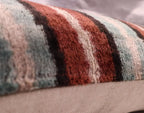Canvello Handmade Brown Blue Modern Pillows Down Filled - 16"X24" Canvello