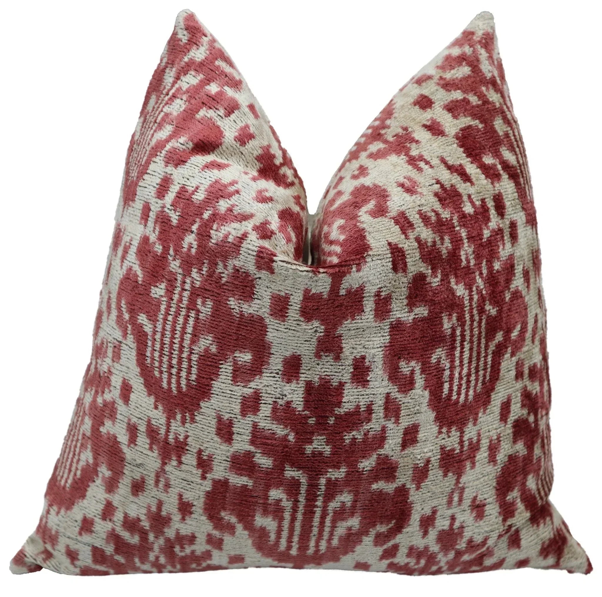 Canvello Handmade Brown Floral Throw Pillows | 18 x 18 in (45 x 45 cm) Canvello