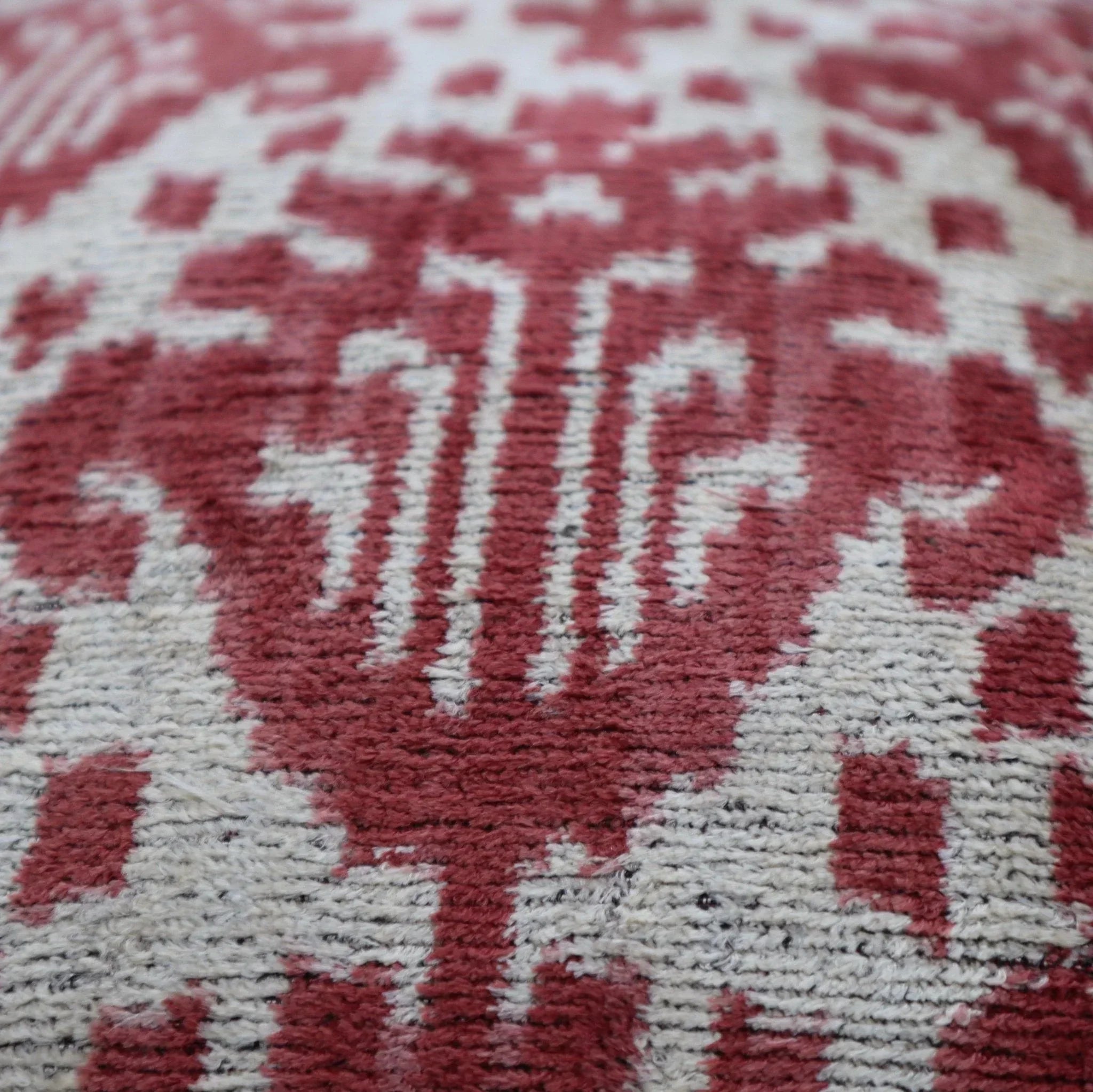 Canvello Handmade Brown Floral Throw Pillows | 18 x 18 in (45 x 45 cm) Canvello
