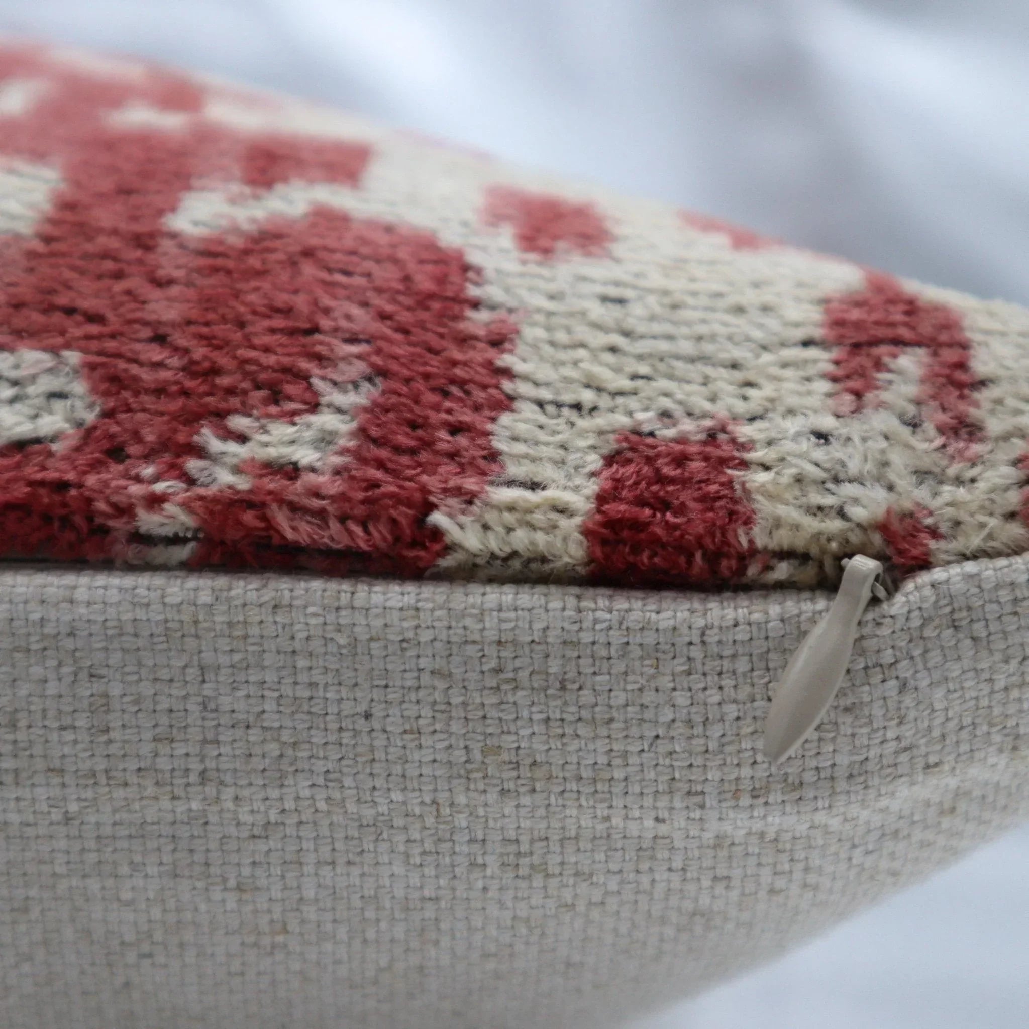 Canvello Handmade Brown Floral Throw Pillows | 18 x 18 in (45 x 45 cm) Canvello