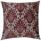 Canvello Handmade Brown Floral Throw Pillows | 18 x 18 in (45 x 45 cm) Canvello