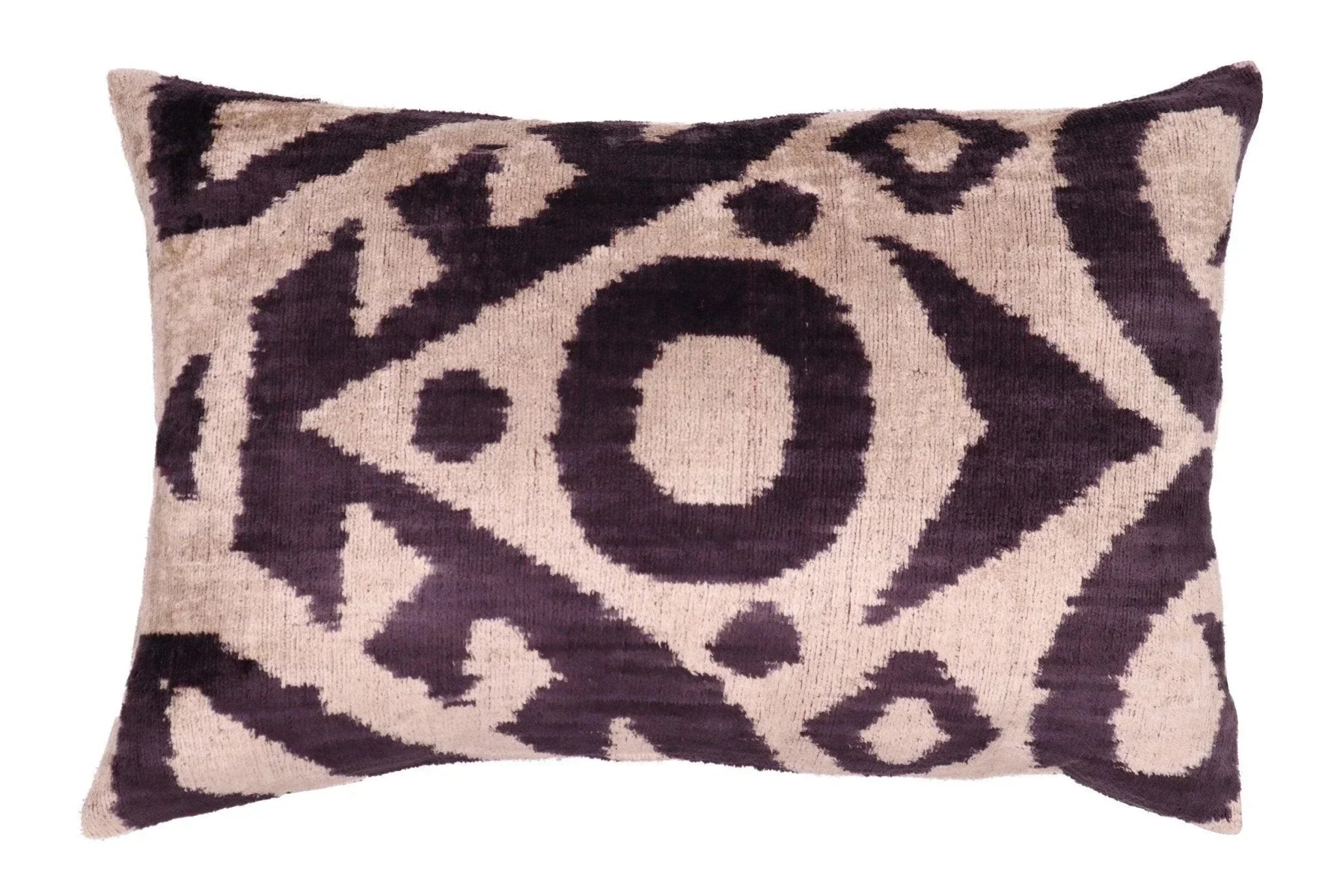 Canvello Handmade Decorative Black White Down Feather Pillow - 16"X24" Canvello