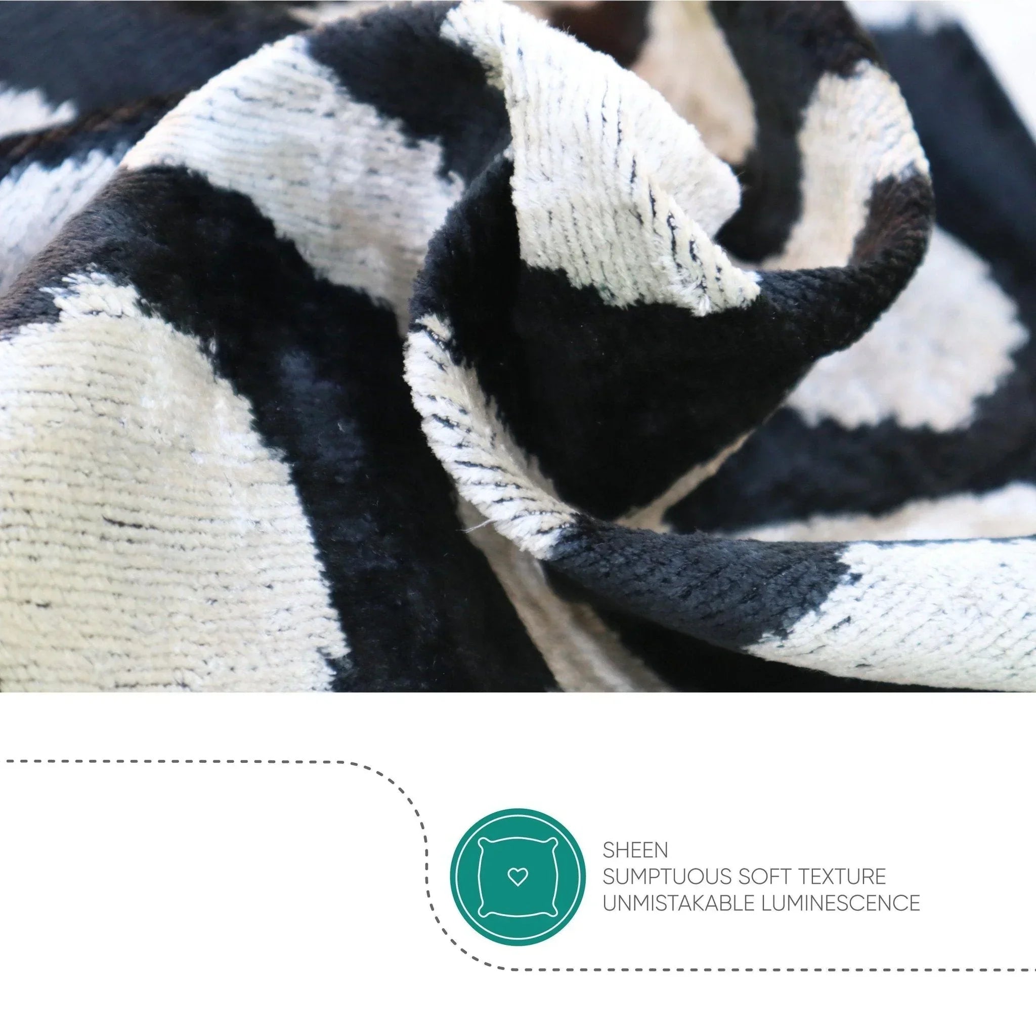 Canvello Handmade Decorative Black and White Pillows - 18x18 in Canvello