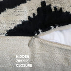 Canvello Handmade Decorative Black and White Pillows - 18x18 in Canvello
