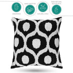 Canvello Handmade Decorative Black and White Pillows - 18x18 in Canvello