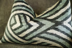 Canvello Handmade Decorative Gray Black Throw Pillows - 16x24 in Canvello
