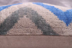 Canvello Handmade Decorative GrayBlue Throw Pillow - 16"X24" Canvello
